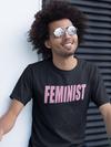 (Pink Print) Feminist Mens T-shirt