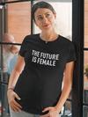 The Future Is Female  Maternity Pregnancy Scoop Neck T-Shirt