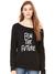 Fem The Future Is Female Slouchy Off Shoulder Oversized Sweatshirt