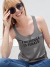 The Future Is Female (Black Print) Racerback Tank Top for Women