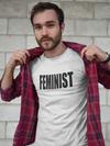 (Black Print) Feminist Mens T-shirt