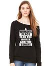 A Womans Place… Slouchy Off Shoulder Oversized Sweatshirt