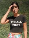 Female First Cropped T-Shirt