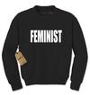 (White Print) - Feminist Adult Crewneck Sweatshirt