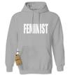 (White Print) - Feminist Adult Hoodie Sweatshirt