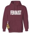 (White Print) - Feminist Adult Hoodie Sweatshirt