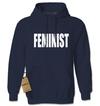 (White Print) - Feminist Adult Hoodie Sweatshirt