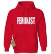 (White Print) - Feminist Adult Hoodie Sweatshirt