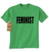 (Black Print) Feminist Mens T-shirt