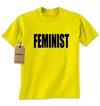 (Black Print) Feminist Mens T-shirt