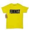 (Black Print) Feminist Womens T-shirt